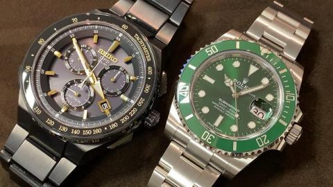 ロレックス ROLEX グリーンサブ 116610LV , SEIKO アストロン GPSソーラー SBXB131
