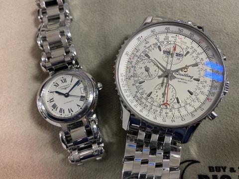 ブライトリング BREITLING モンブリラン ダトラ A21330 A2133012 , LONGINES プリマ ルナ L8.111.4