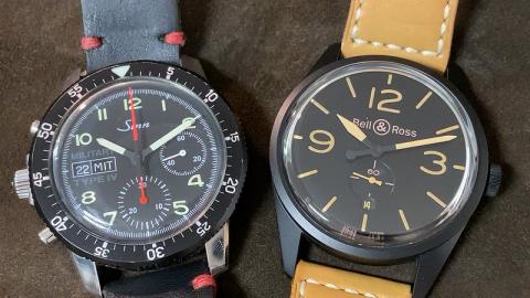 ジン Sinn ミリタリーⅣ クロノグラフ 103 , Bell&Ross ヴィンテージ123 V-BR123HERI-CA