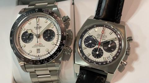 チューダー TUDOR ブラックベイ クロノ 79360N , ZENITH クロノマスター エルプリメロ A384 リバイバル 03.A384.400/21.C815