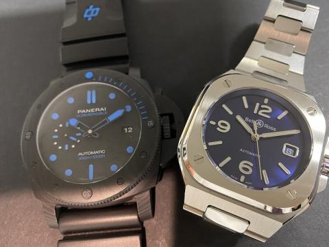 パネライ PANERAI サブマーシブル カーボテック PAM01616 , Bell&Ross BR05 BR05A-ST/SST