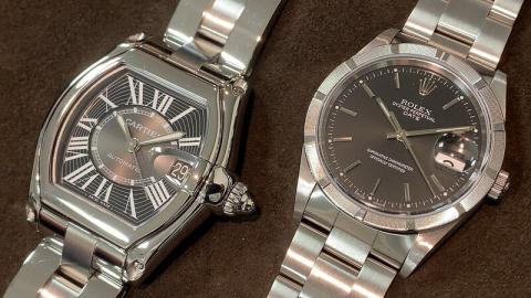 ロレックス ROLEX オイスター パーペチュアルデイト 15210 , カルティエ ロードスターLM W62041V3