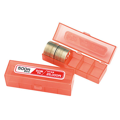 ナカバヤシ コインケース レッド/500円×50枚 NC-3500
