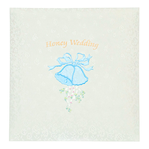 【★刺繍名入れ代込】ナカバヤシ フエルアルバム 婚礼用 ハニーウエディング ア-LK-310-W ホワイト