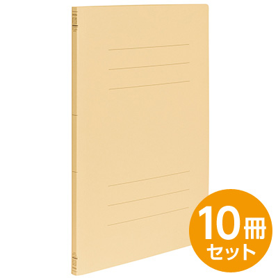 フラットファイルJ ・スリム イエロー A4 10冊セット フF-JS80Y