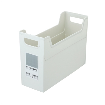 ナカバヤシ FIT COLOR A4ファイルボックス GY グレー FB-FCE4S-GY