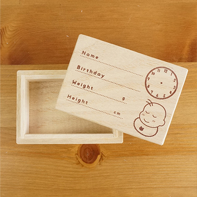 【WEB限定品】ナカバヤシ 桐箱製 へその緒ケース/さいたい箱/臍帯箱(さいたいばこ)/ IT-HESOC【ベビー ギフト 赤ちゃん プレゼント】