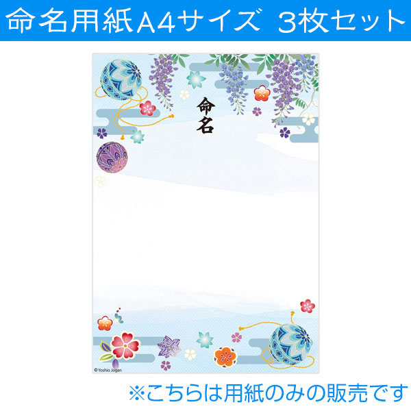 命名紙02　命名用紙3枚セット IT-ME-02