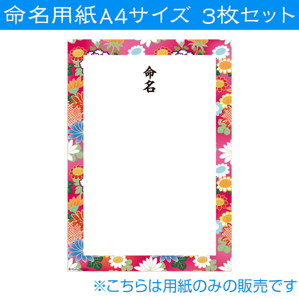 命名紙03　命名用紙3枚セット IT-ME-03