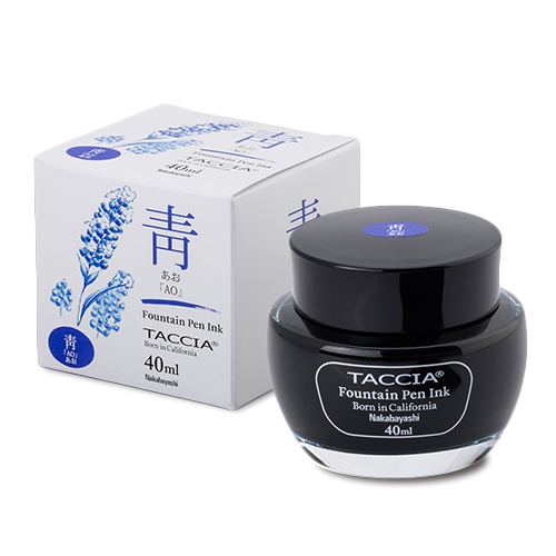 TACCIA 万年筆用インク（水性染料）　すなおいろ・インク 40ML　あお　TFPI-WD40-09