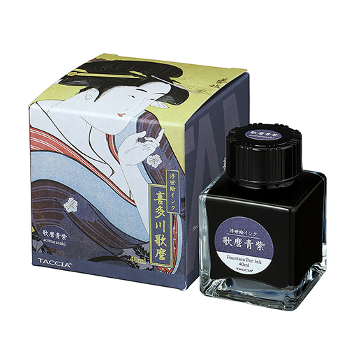 TACCIA　万年筆用　浮世絵インク/喜多川歌麿　歌麿青紫（あおむらさき）　TFPI-WD42-14