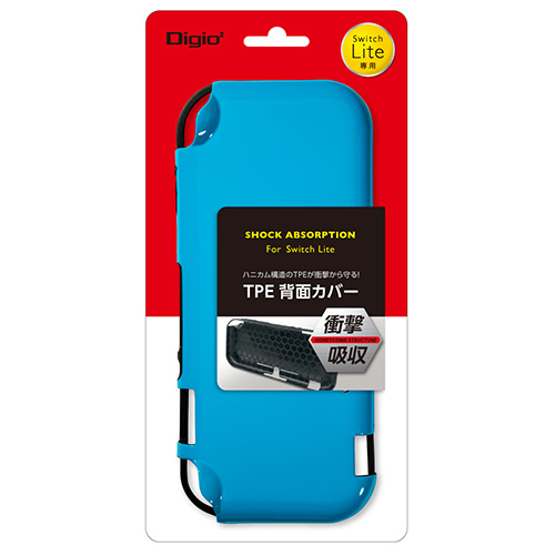 Digio2 ニンテンドー Switch Lite用 TPE 背面カバー SZC-SWL06BL