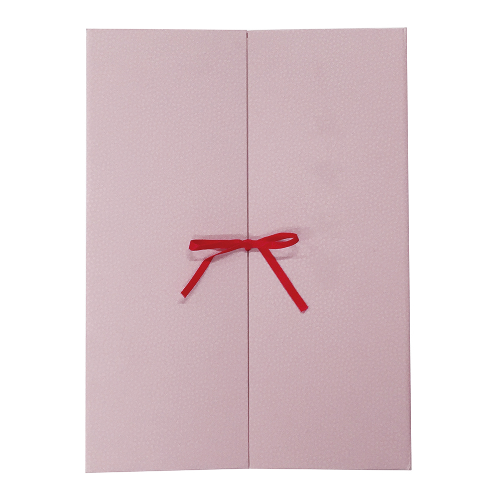 ナカバヤシ　証書ファイル観音開きリボン付きＡ４ピンク　FSK-A4P