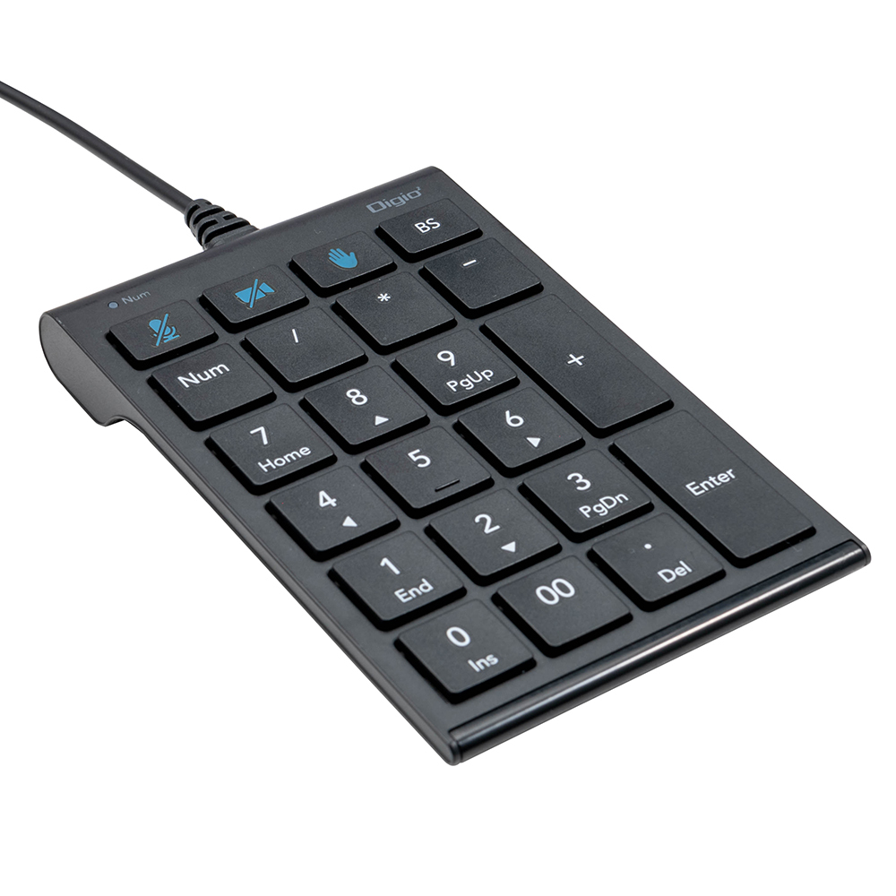 Zoom対応USB有線テンキー／ブラック TNK-SU239BK | ナカバヤシ