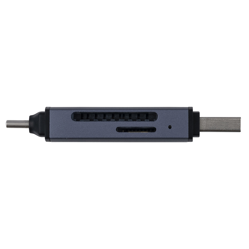 USB3.2 C&A アルミカードリーダーライター／グレー CRW-DC3SD92GY (tm