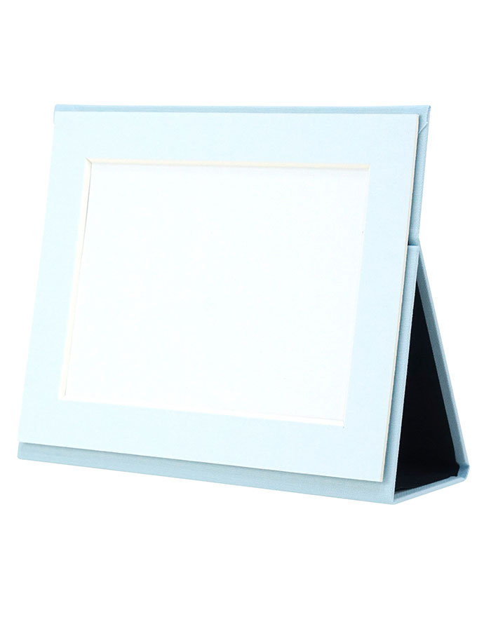 万丈　ポータブルフォトフレーム　2L判ヨコ　ライトブルー