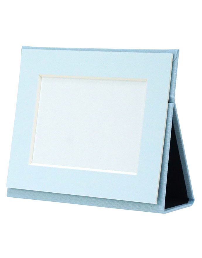 万丈　ポータブルフォトフレーム　L判ヨコ　ライトブルー