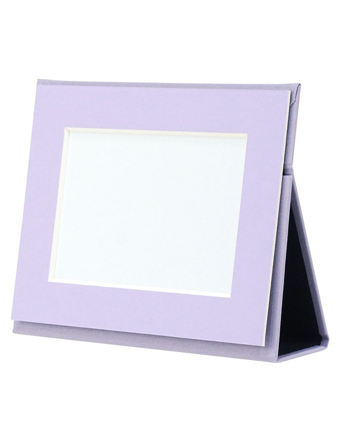 万丈　ポータブルフォトフレーム　L判ヨコ　ラベンダー