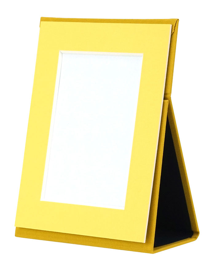 万丈　ポータブルフォトフレーム　L判タテ　マスタード