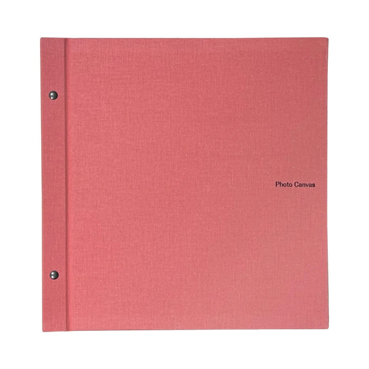 【WEB限定品】Photo Canvas フォトキャンバス 外ビス式フエルアルバム Lサイズ　レッドオレンジ IT-LPC-OR