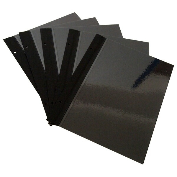 ナカバヤシ 100年台紙フリー替台紙 A4 アH-A4FR-5Dブラック (5枚組