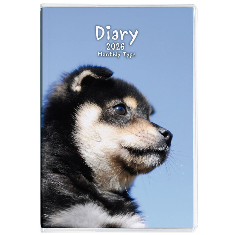 【2026年度版 手帳】 ナカバヤシ ノートダイアリー2026/A6/いぬ2 NS-A601-26DO2【ポスト投函1】