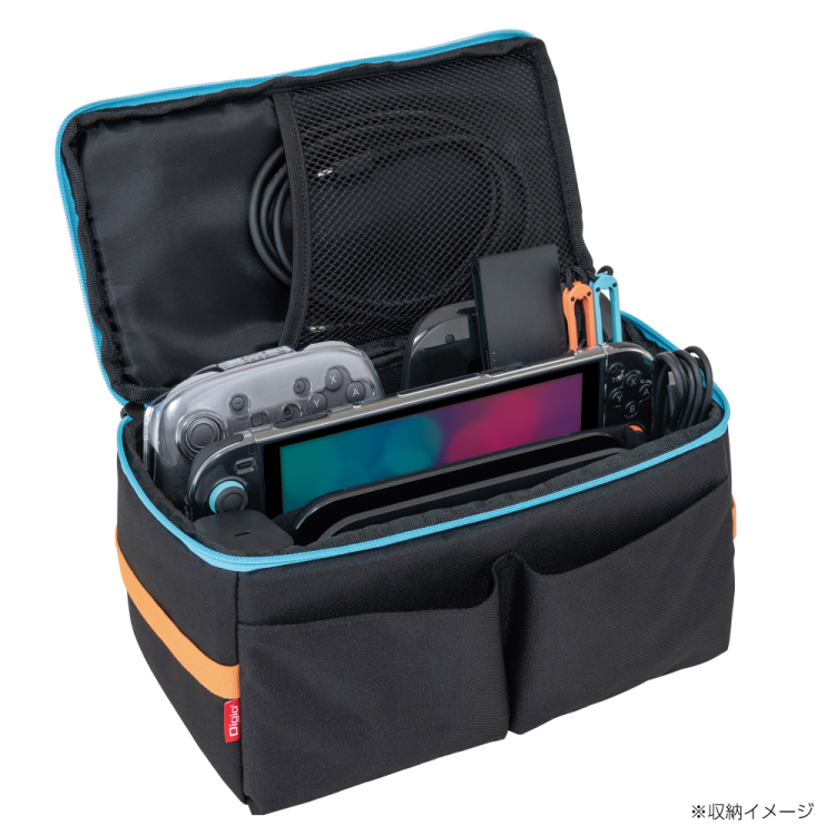 【期間値下げ】貴重なオニサバルヤシ、２ケースセット ナカバヤシ switch2用ぜんぶ収納ボックス厚手クッション／ブラック