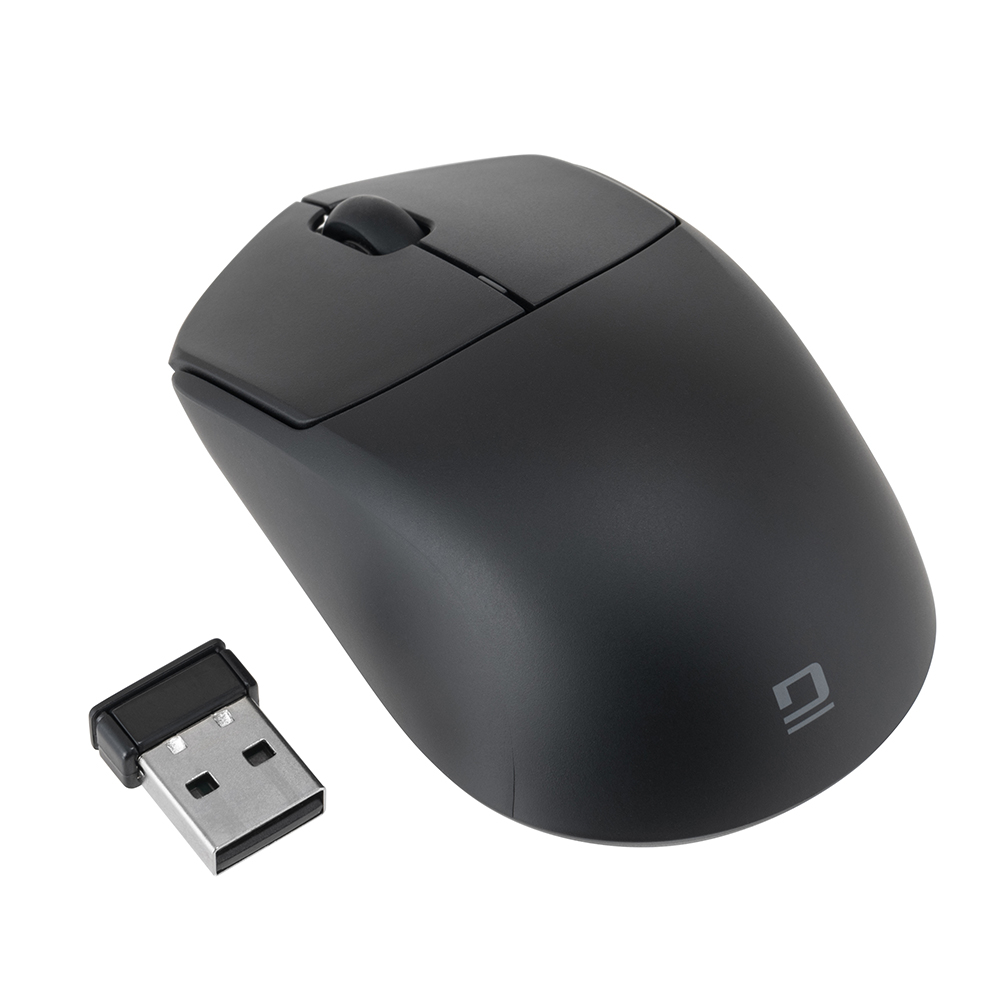 ナカバヤシ 小型無線静音3ボタンBlueLEDマウス/ブラック MUS-RKT249BK (tm)の商品画像