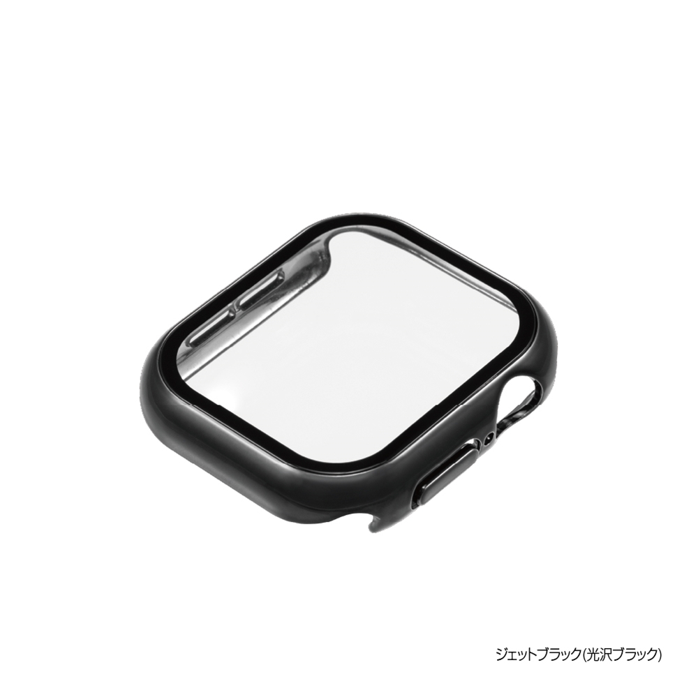 ナカバヤシ　AppleWatch42mm　ガラス＋ケース／ジェットブラック　SMWC-AW421BK　(tm)の商品画像