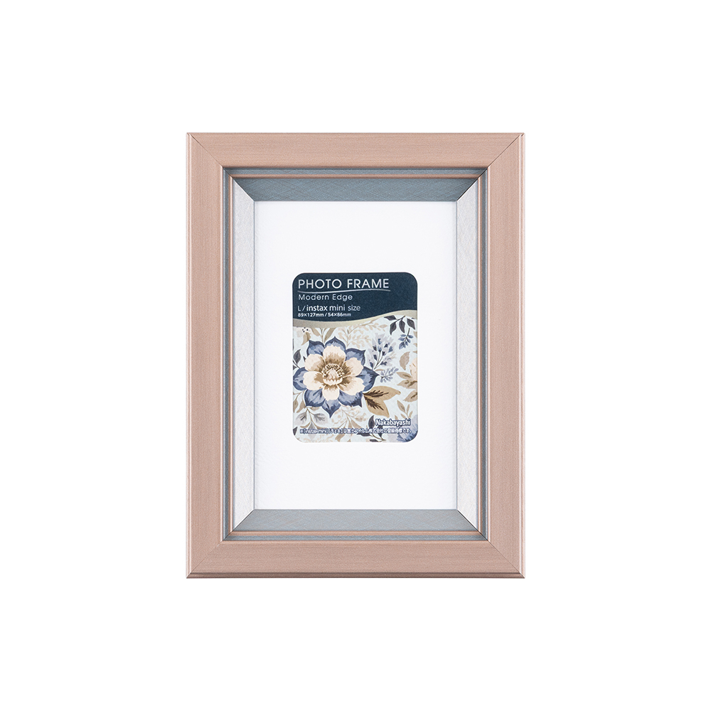 ナカバヤシ　モダンエッジ／フォトフレーム／L・チェキ／セピア　F-TP-125-Sの商品画像