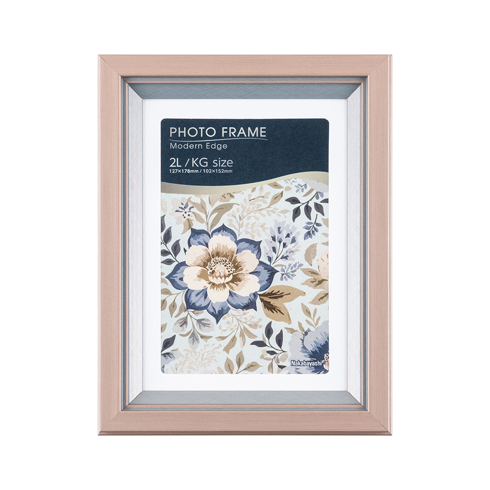 ナカバヤシ モダンエッジ/フォトフレーム/2L・KG/セピア F-TP-127-Sの商品画像