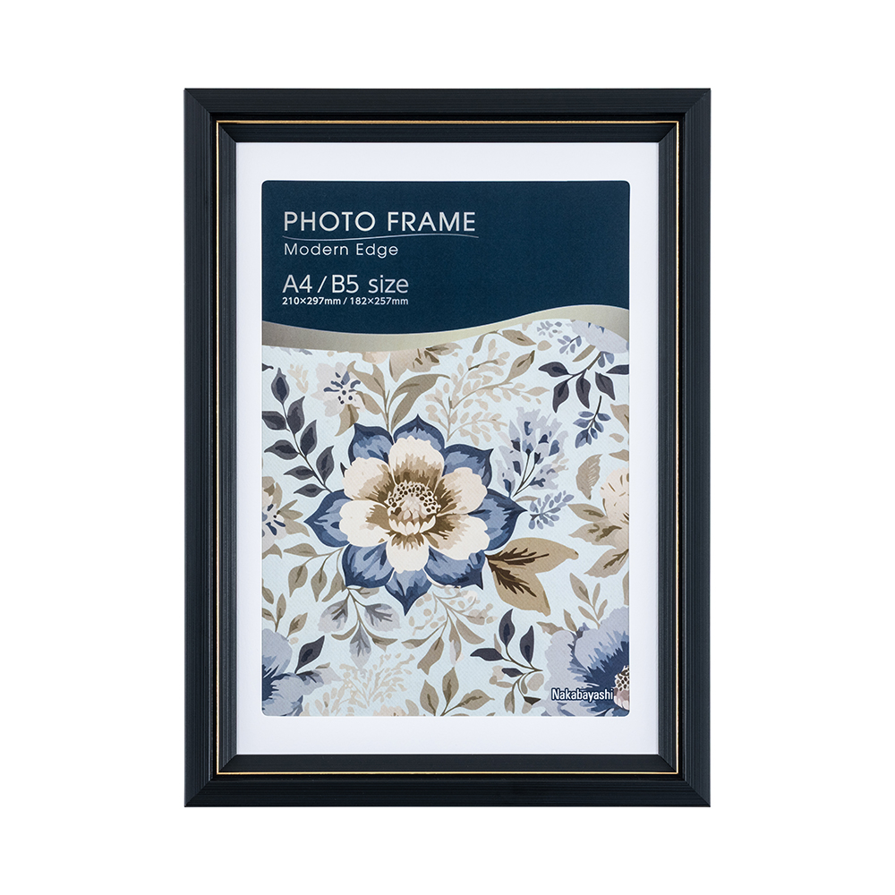 ナカバヤシ モダンエッジ/フォトフレーム/A4・B5/ブラック F-TP-128-Dの商品画像