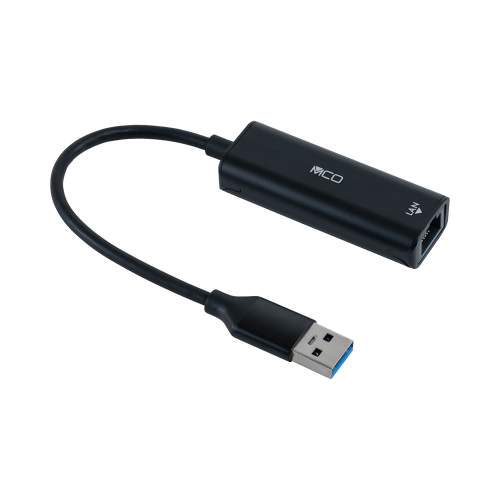 ナカバヤシ　USB　A-線LANアダプタ　1Gbps／黒　ULA-A01BK　(tm)の商品画像