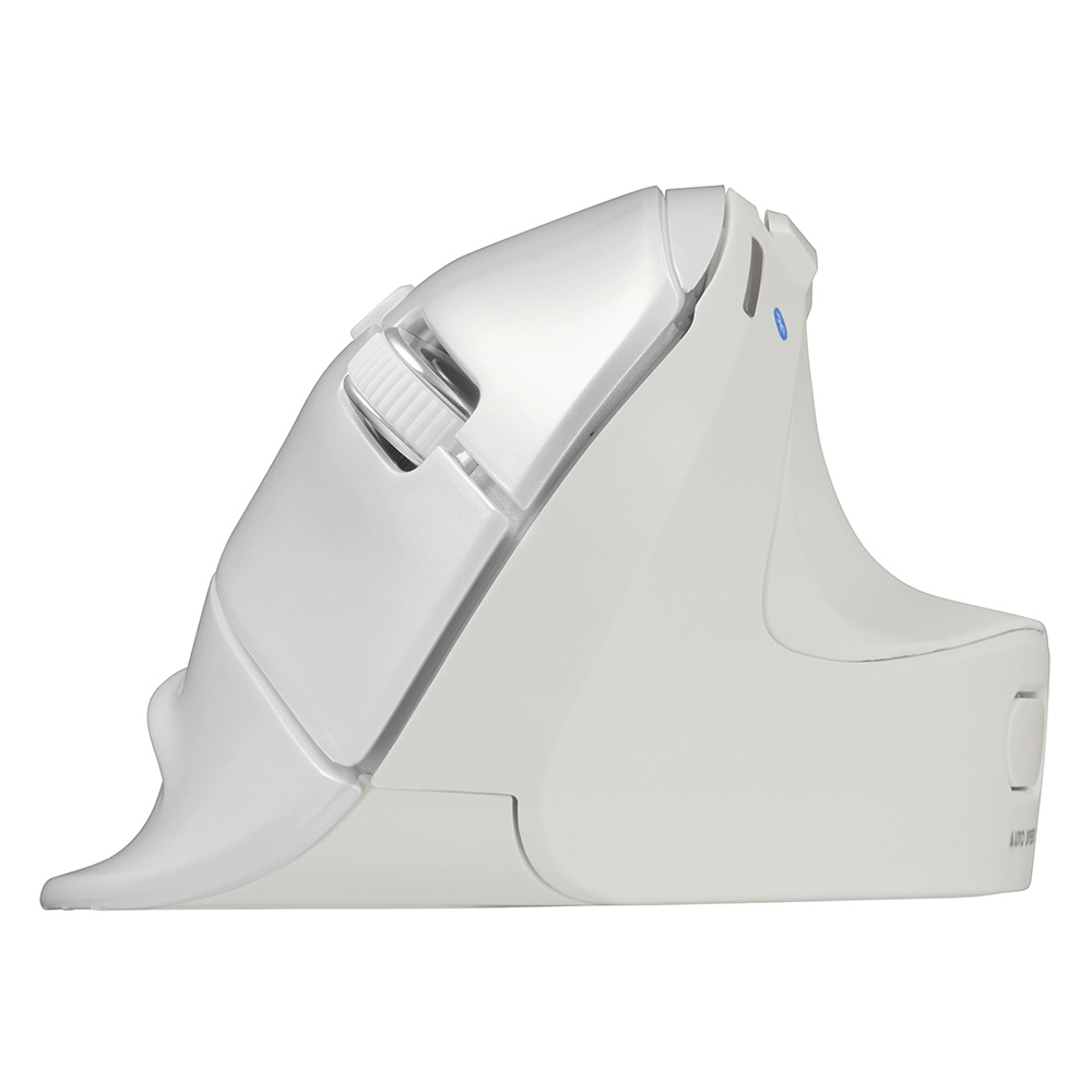 ナカバヤシ 高速スクロール Bluetooth5.0 エルゴノミクス5ボタン BlueLEDマウス/ホワイト MUS-BKF177W (tm)の商品画像