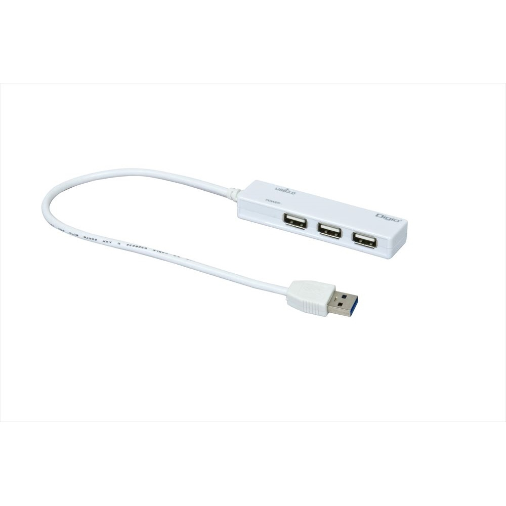 ナカバヤシ 3プラス1ポートUSB3.0 ハブ ホワイト UH-3014W (tm) の商品画像