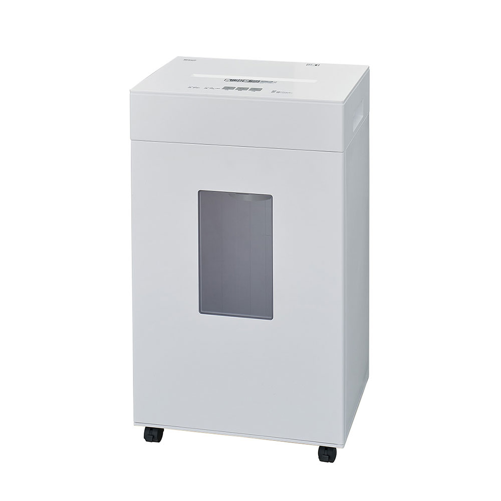 ナカバヤシ　パーソナルシュレッダ ダストレス マイクロ／ホワイト　NSE-DLM01Wの商品画像