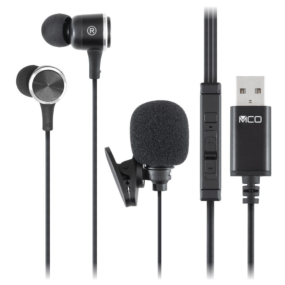 ナカバヤシ　USBイヤホンマイク　高感度マイク／ブラック　UHP-10BK　(tm)の商品画像