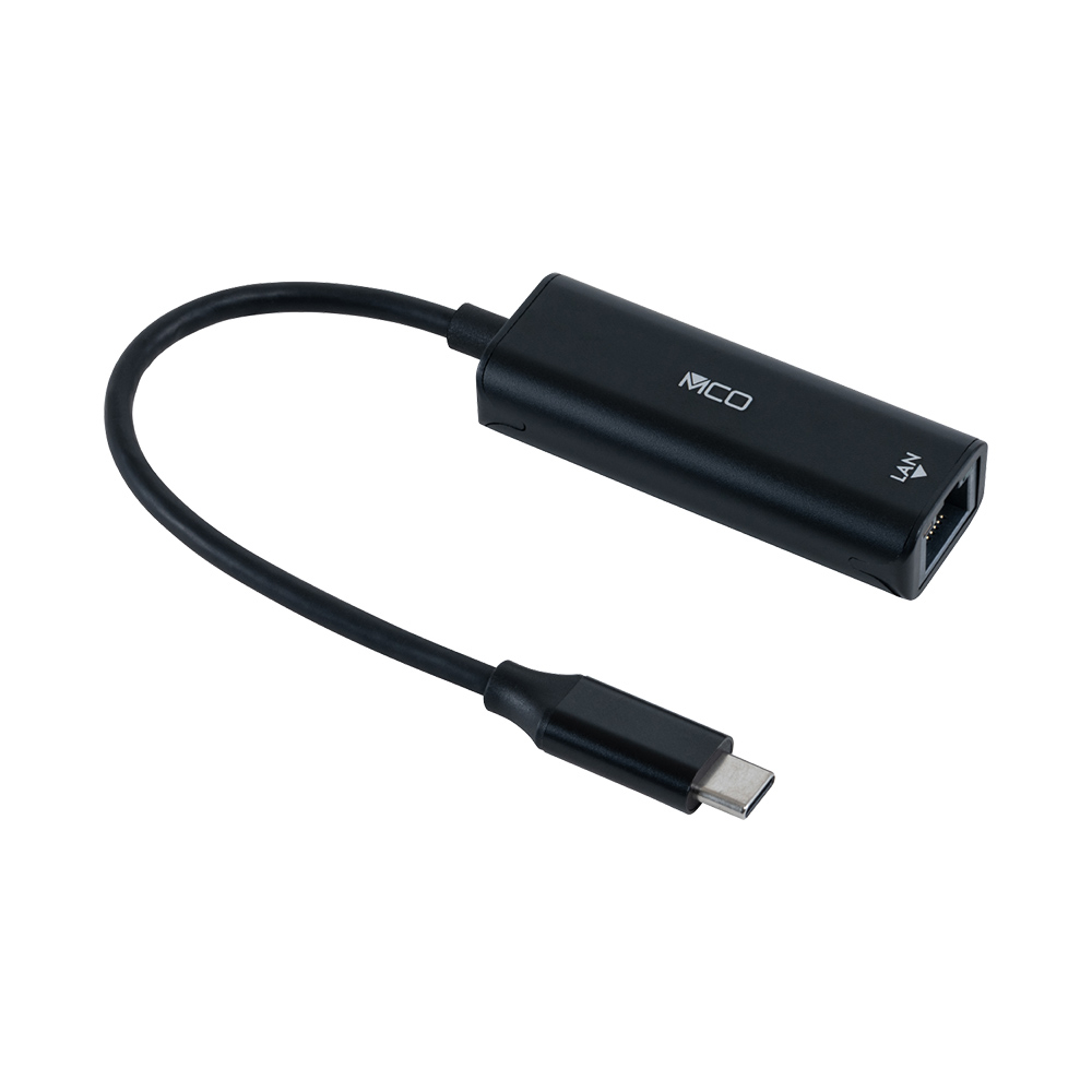 ナカバヤシ　USB-C－有線LANアダプタ　1Gbps／黒　ULA-C01BK　(tm)の商品画像