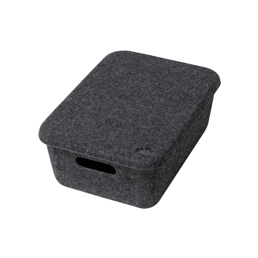 ナカバヤシ　Cloud-Felt 収納BOX ダークグレー　SZC-GDP19DGY　(tm)の商品画像