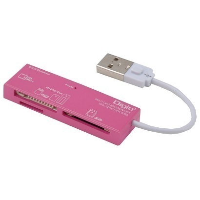 ナカバヤシ　CRW-5M69カードリーダー・ライターピンク　CRW-5M69P　(tm)の商品画像