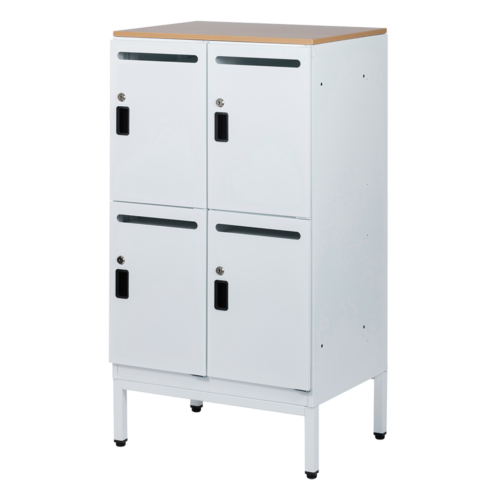 ナカバヤシ　アバンテ-リネア パーソナルストレイジ 2列2段／マットホワイト　ATF-PL4MWの商品画像