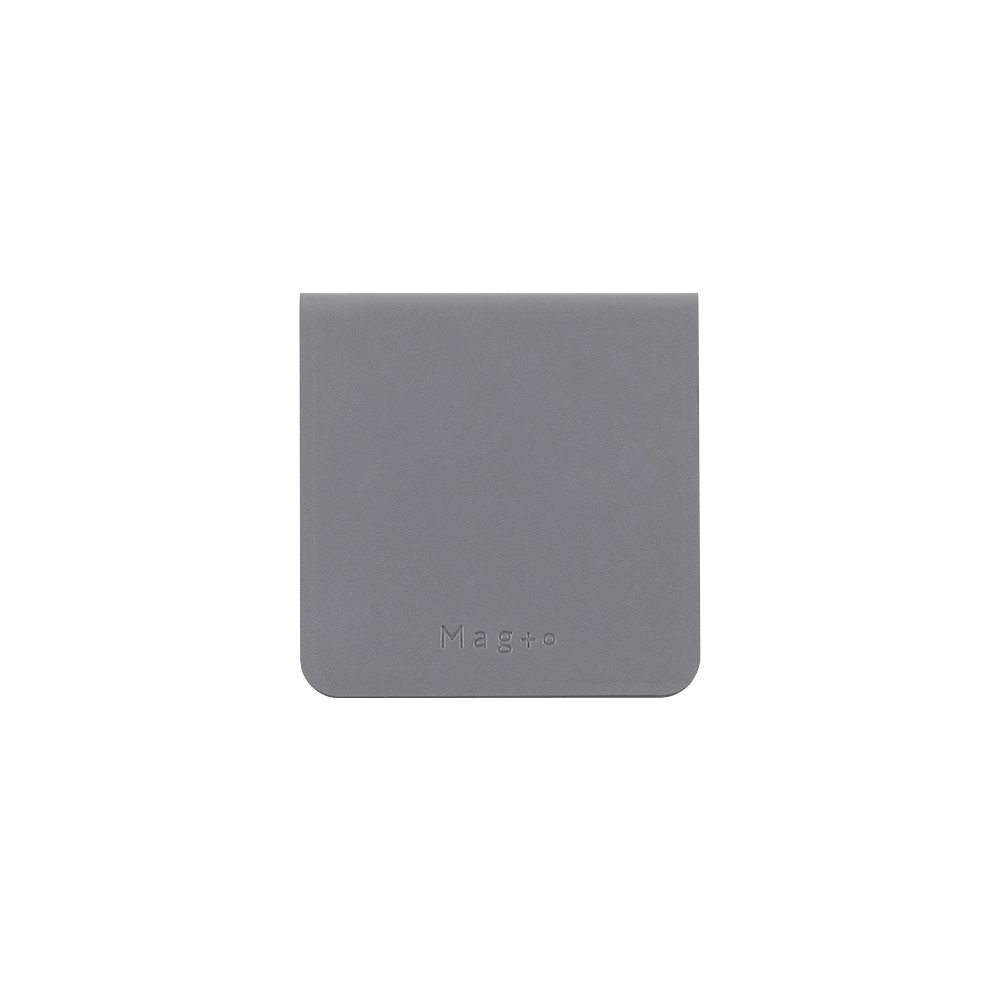 ナカバヤシ　Mag＋o（マグト）/マグネット付箋ホルダー/スクエア/ストーングレー　MGT-FHSQ-01-N　(tm)の商品画像