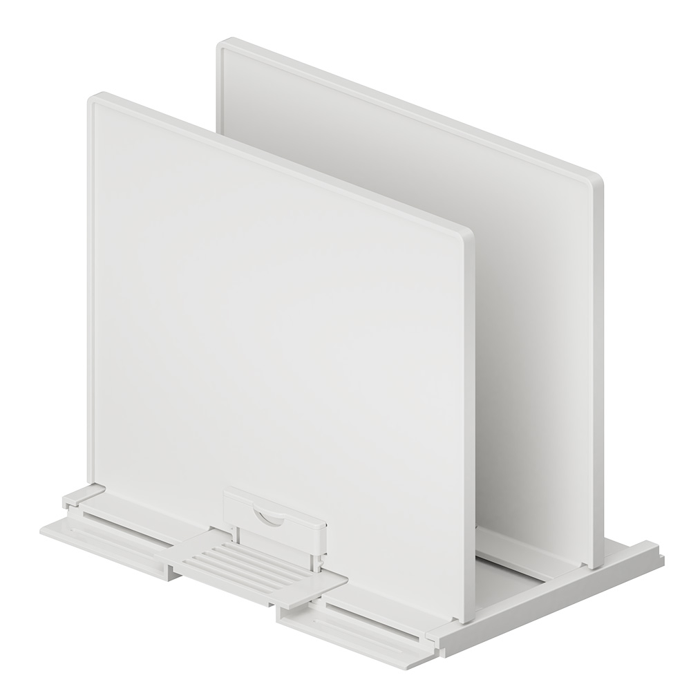 ナカバヤシ　キャパティ　アジャストスタンド　ホワイト　FB-AS1WHの商品画像