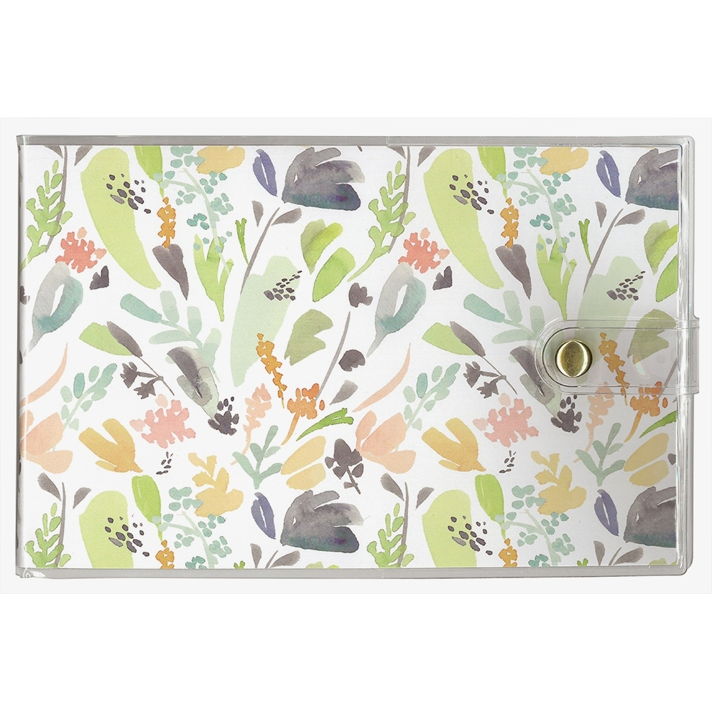 ナカバヤシ　カバーポケットアルバム　KG判1段20枚　グリーンフラワー　アカ-PVKG-201-3の商品画像