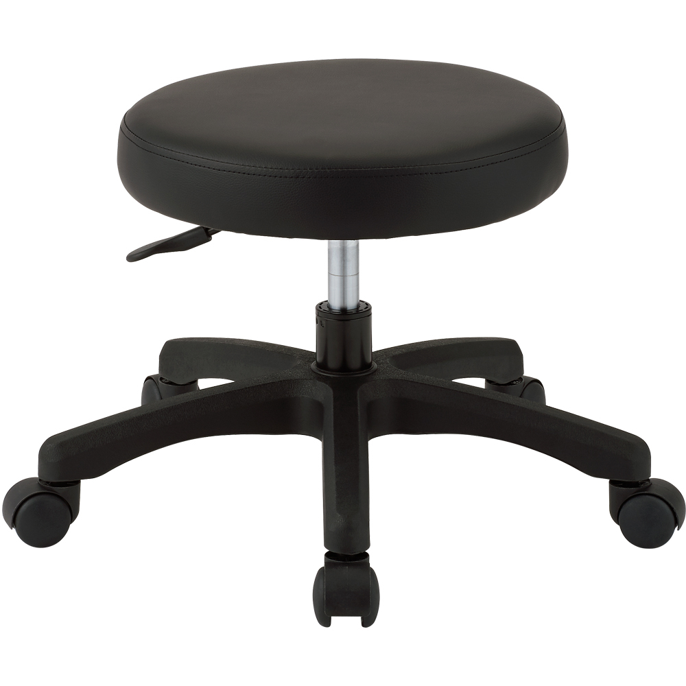 ナカバヤシ　ラウンドチェア　ロータイプ　ブラック　RZR-001BK　(tm)の商品画像