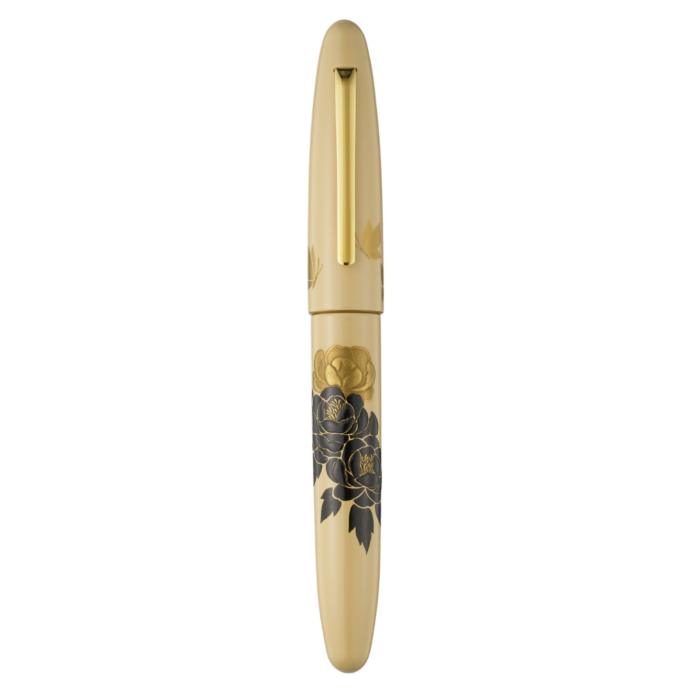ナカバヤシ TACCIA 影絵 蒔絵万年筆 牡丹と蝶々-B TKG-L18F-BC-Bの商品画像