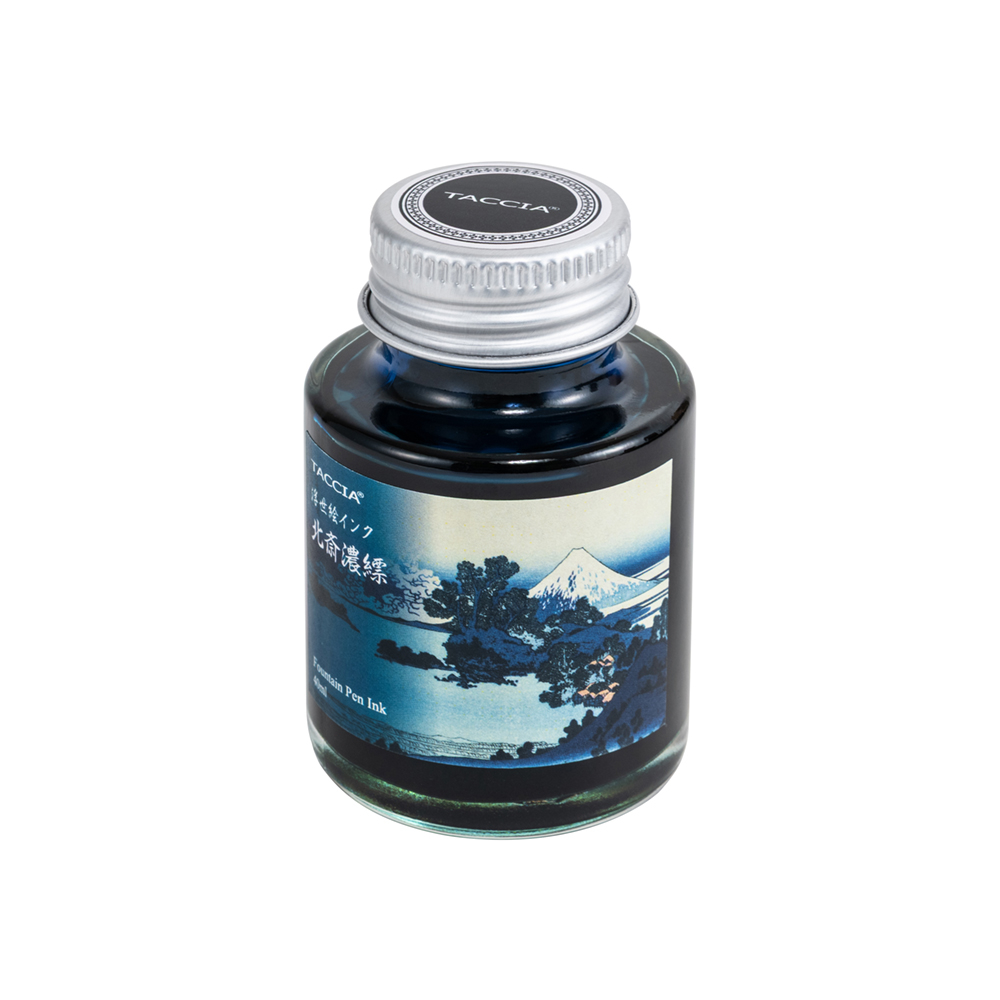 ナカバヤシ TACCIA 万年筆用 浮世絵インク・染料・40ml／北斎濃縹 TFPI