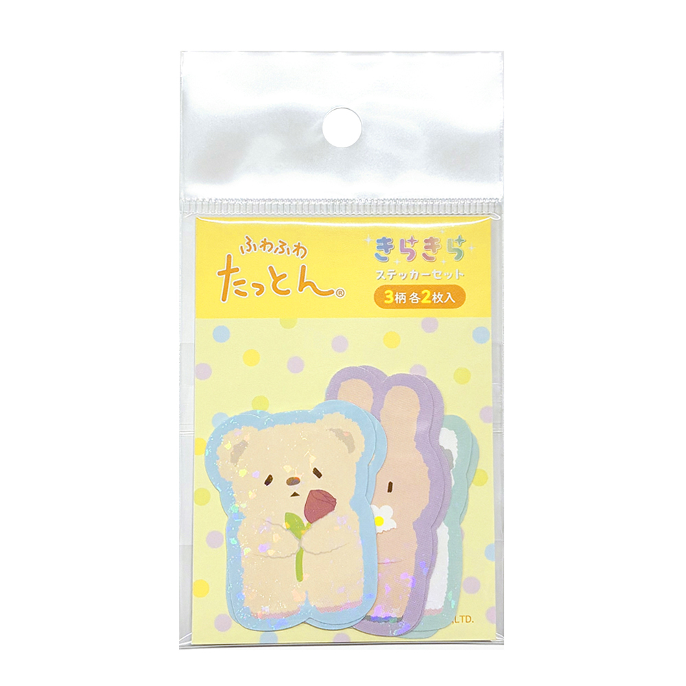 ナカバヤシ ふわふわたっとん きらきらステッカーセット/2 STK-002-2の商品画像