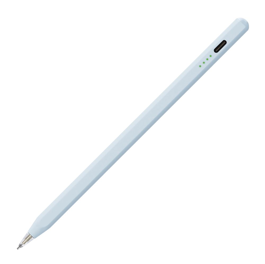 ナカバヤシ iPad専用充電式タッチペン<金属製ペン先タイプ>/グレイッシュブルー TPEN-006BL (tm)の商品画像