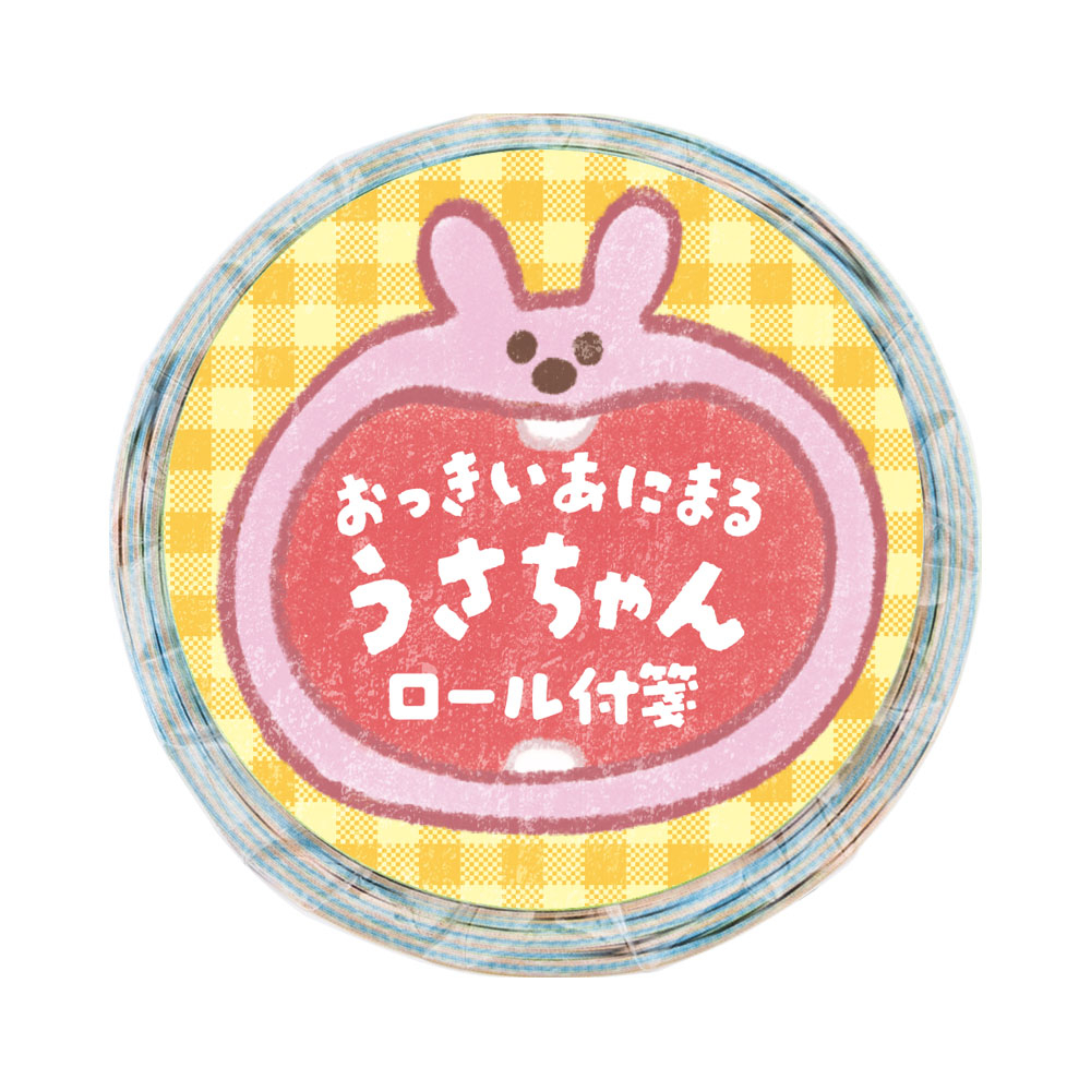 ナカバヤシ ロール付箋 24ミリ幅 75枚/うさちゃん RFST24-A5